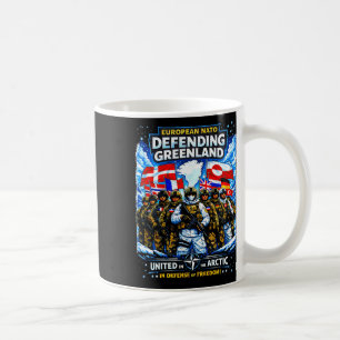Europeisk Nato försvarar Grönland Anti Trump-polit Kaffemugg