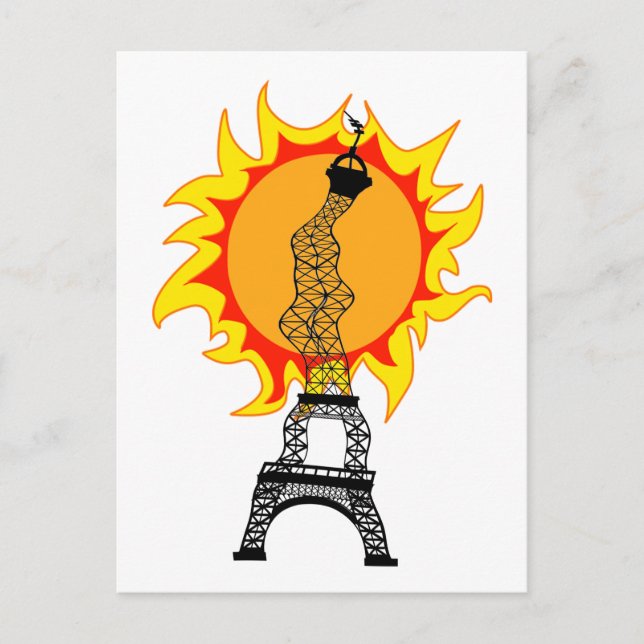 Europeisk värmebölja vykort (Framsida)