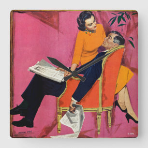 Europeiska året för missnöje fyrkantig klocka