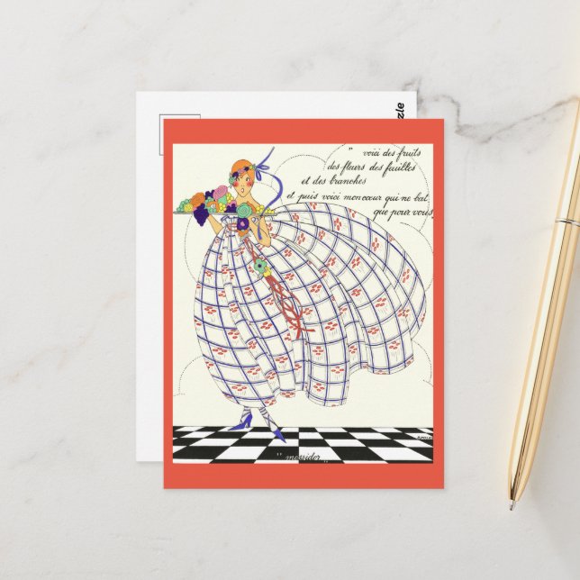 Europeiska årets tolv månader: Messidor Vykort (Fram/Back In Situ)