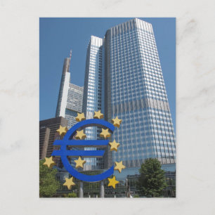 Europeiska centralbanken i Frankfurt Vykort