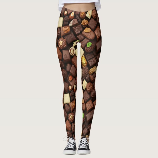 Europeiska chokladleggings leggings (Framsida)
