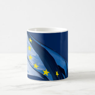 Europeiska flagga kaffemugg