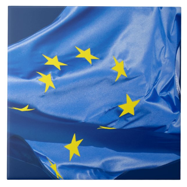 Europeiska flagga kakelplatta (Framsidan)