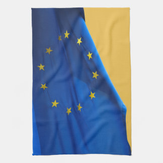 Europeiska flagga kökshandduk