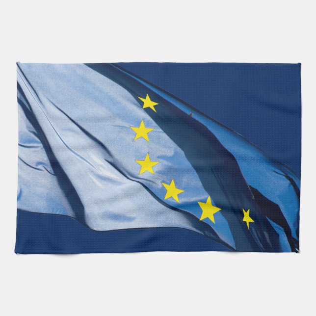 Europeiska flagga kökshandduk (Horisontell)