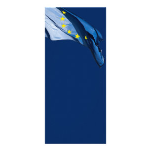 Europeiska flagga reklamkort