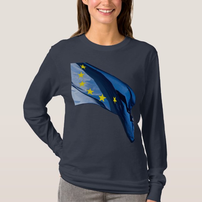 Europeiska flagga t shirt (Framsida)