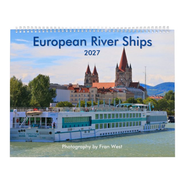 Europeiska flodfartyg 2027 Kalender (Omslag)