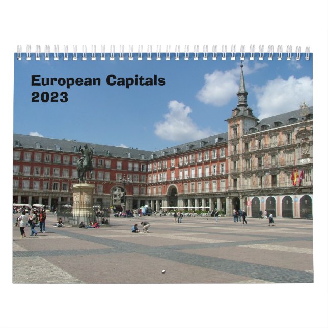 Europeiska huvudstäder - 2023 års kalender (Omslag)