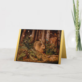 Europeiska målarkanin Juli hälsning C Helgkort