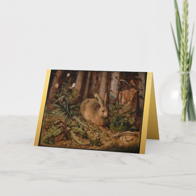 Europeiska målarkanin Juli hälsning C Helgkort (Framsida)