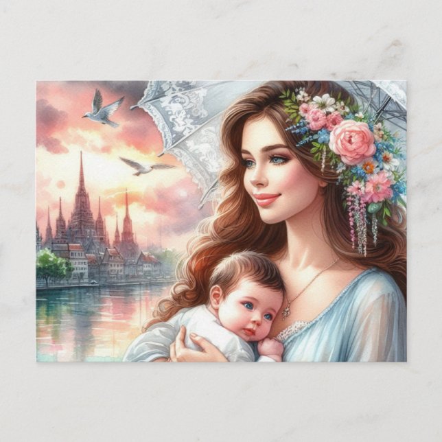 Europeiska Mamma 13 Vykort (Framsida)