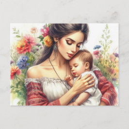 Europeiska Mamma 16 Vykort