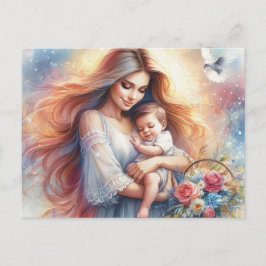 Europeiska Mamma 5 Vykort