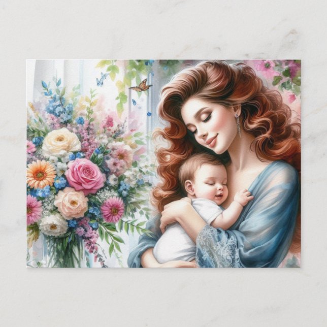 Europeiska Mamma 7 Vykort (Framsida)