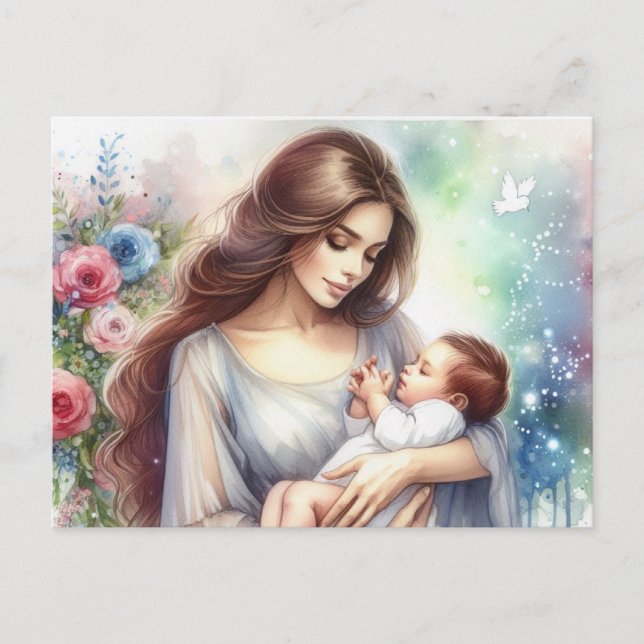 Europeiska Mamma 9 Vykort (Framsida)