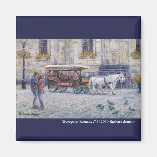 "Europeiska Romantik" Magnet (Framsidan)