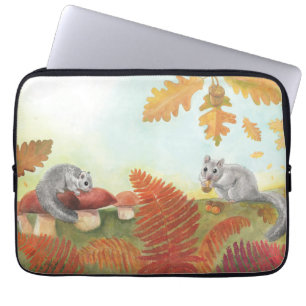 Europeiska Tjocken Dormus Glis glis i Nature Laptop Fodral