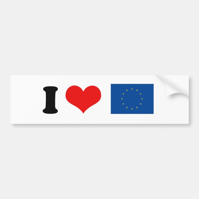 Europeiska union bildekal (Framsidan)