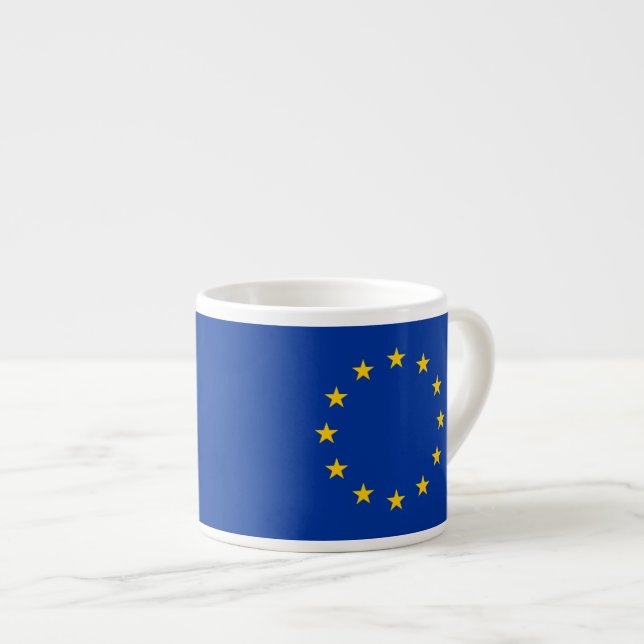 Europeiska union - EGflagga Espressomugg (Framsida höger)