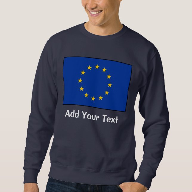 Europeiska union - EGflagga Sweatshirt (Framsida)