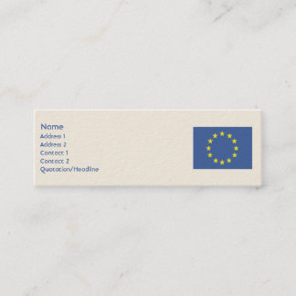 Europeiska union - smala mini visitkort