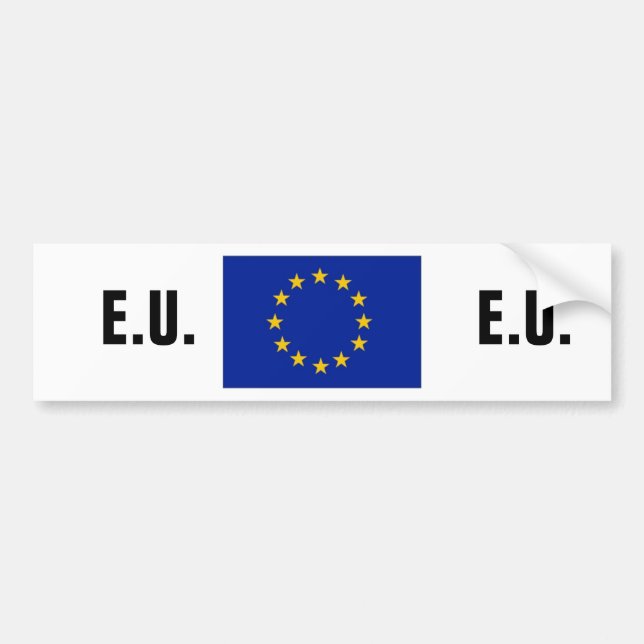 Europeiska unionbildekal bildekal (Framsidan)