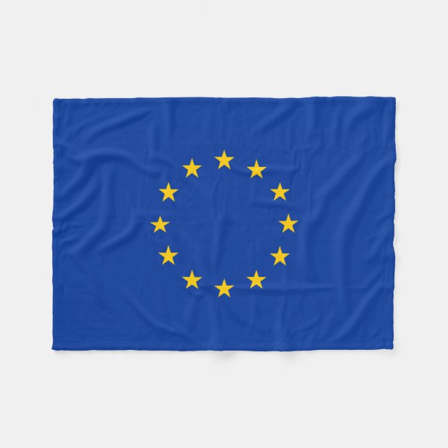 Europeiska unionEGflagga Europa Fleecefilt (Framsidan (Horisontell))
