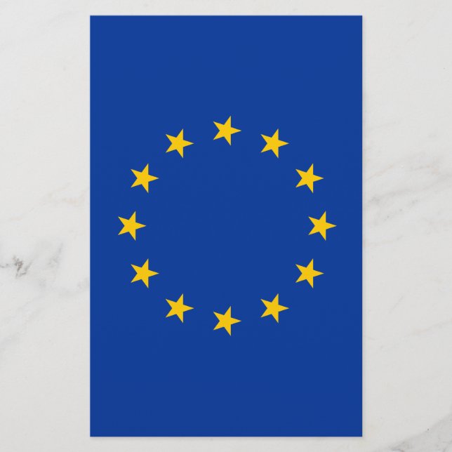 Europeiska unionen EU-flagga Flygblad (Framsidan)