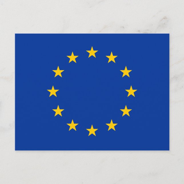 Europeiska unionen EU-flagga Vykort (Framsida)