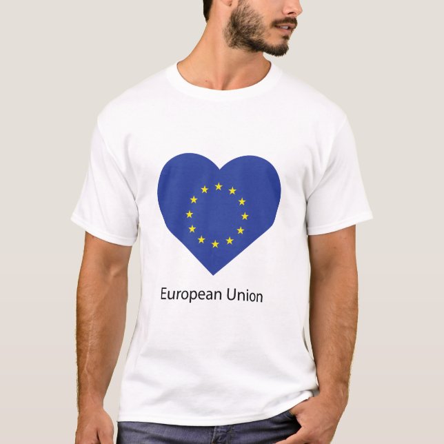 Europeiska unionen kärlek t shirt (Framsida)