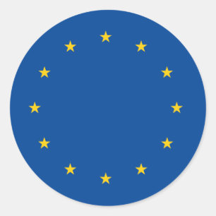 Europeiska unionen runt klistermärke