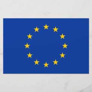 Europeiska unionens Flagga (EU) (Europa) Brevpapper
