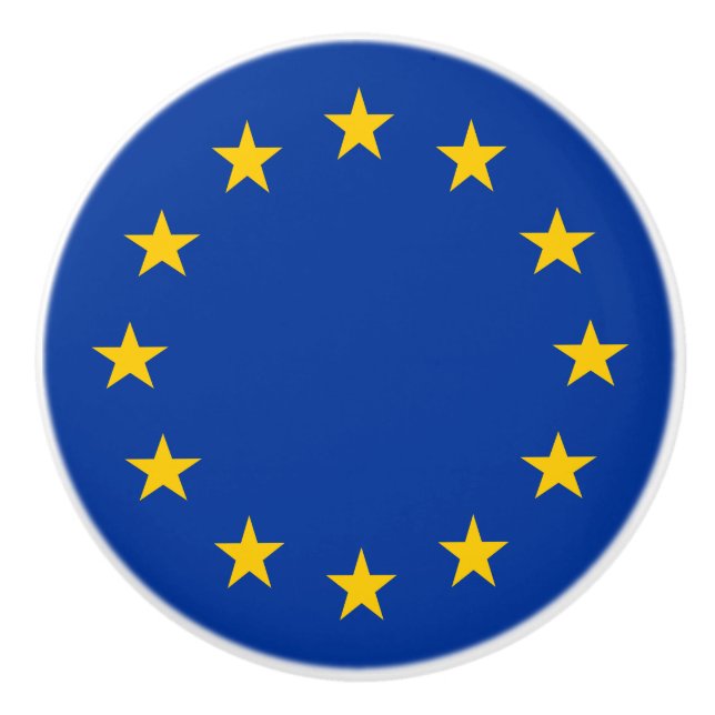 Europeiska unionens Flagga (EU) (Europa) Knopp (Framsidan)