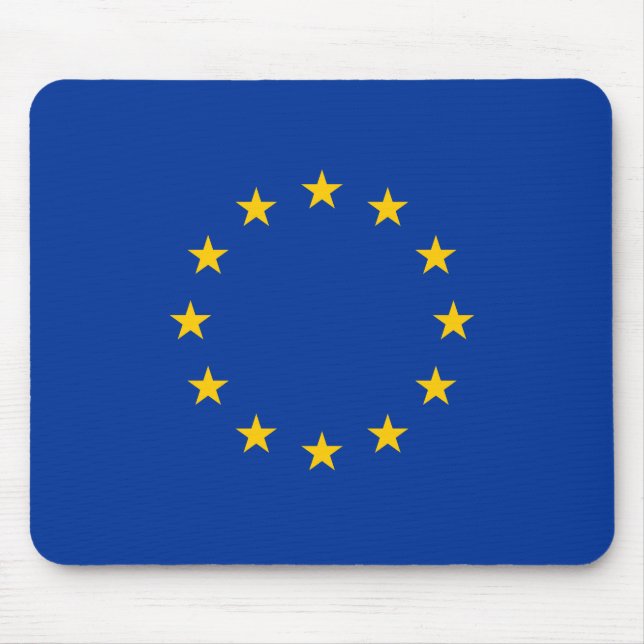 Europeiska unionens Flagga (EU) (Europa) Musmatta (Framsidan)