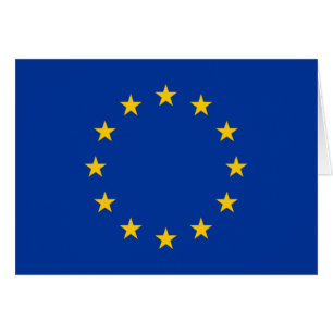 Europeiska unionens flagga hälsningskort