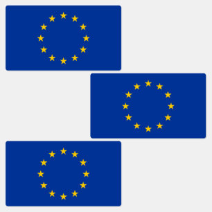 Europeiska unionens flagga klistermärke