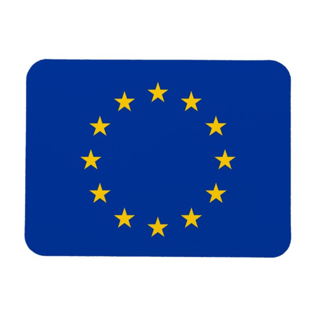 Europeiska unionens flagga magnet (Horisontell)