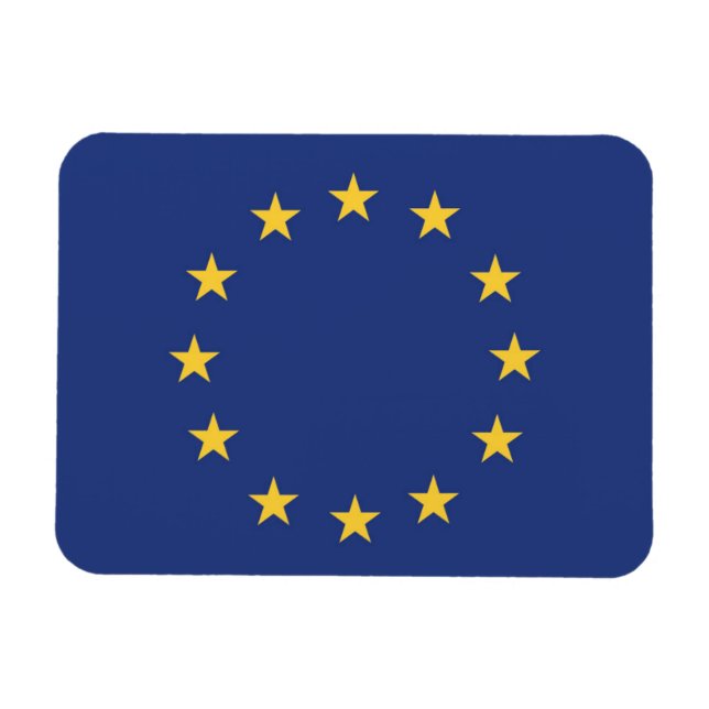 Europeiska unionens Flagga Magnet (Horisontell)