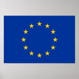 Europeiska unionens flagga poster