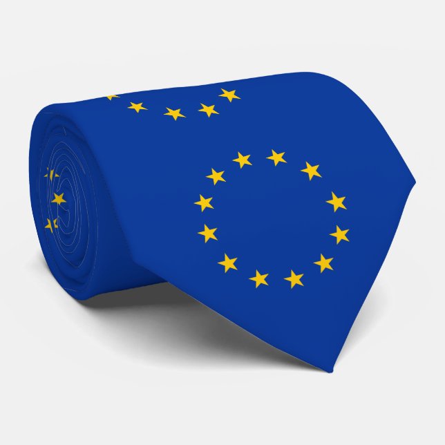 Europeiska unionens flagga slips (Rullad)