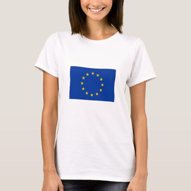 Europeiska unionens flagga t shirt (Framsida)