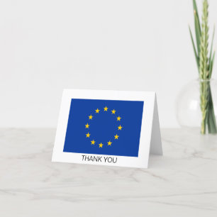 Europeiska unionens flagga tack kort