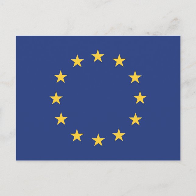 Europeiska unionens flagga vykort (Framsida)