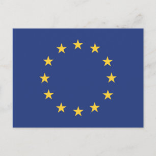 Europeiska unionens flagga vykort