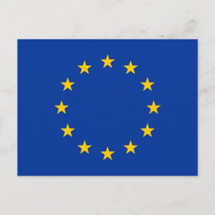 Europeiska unionens flagga vykort