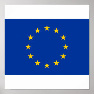 Europeiska unionflagga poster