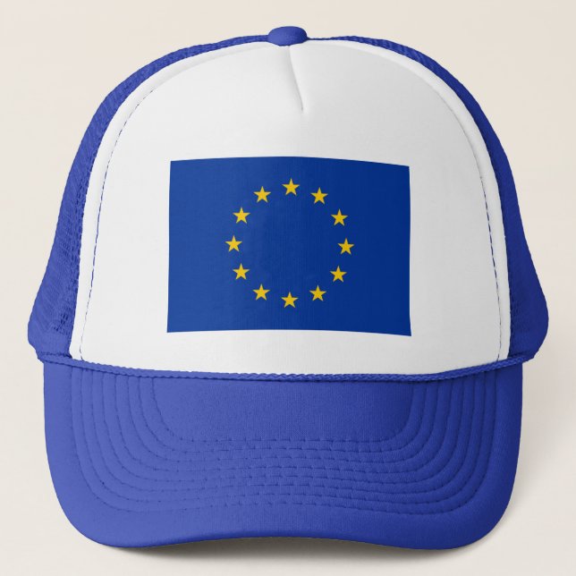 Europeiska unionflagga truckerkeps (Framsida)
