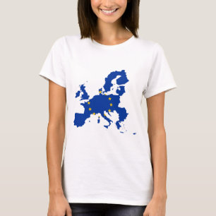 Europeiska unionflaggakarta tee